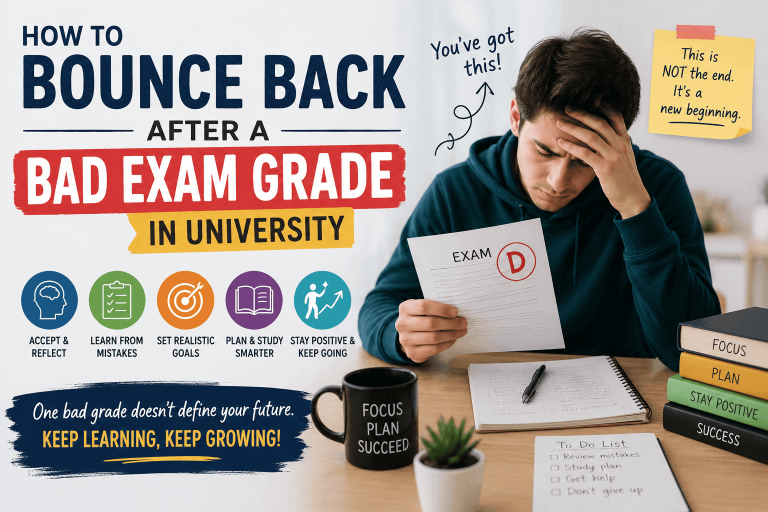 How To Bounce Back After A Bad Exam Grade In University